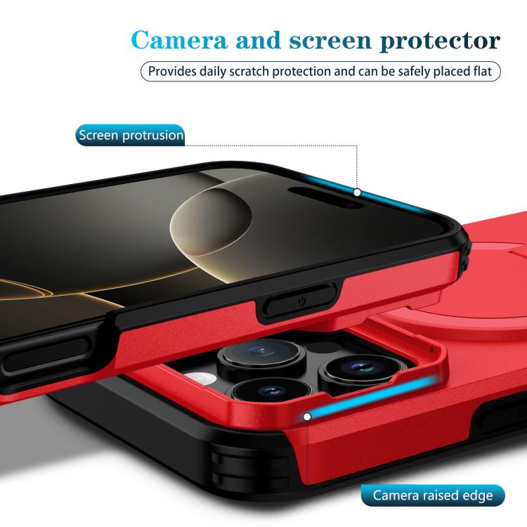 For iPhone 16 Pro Max Sliding Camshield MagSafe Holder Phone Case