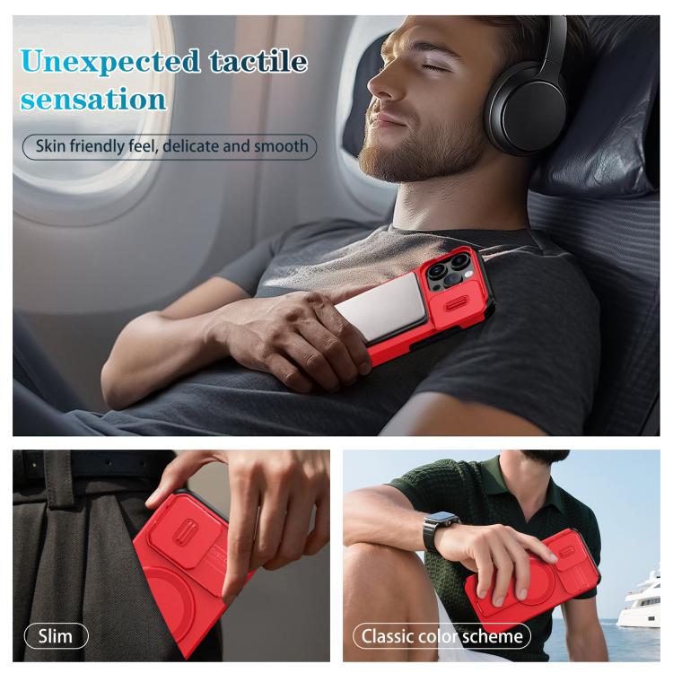 For iPhone 16 Pro Max Sliding Camshield MagSafe Holder Phone Case