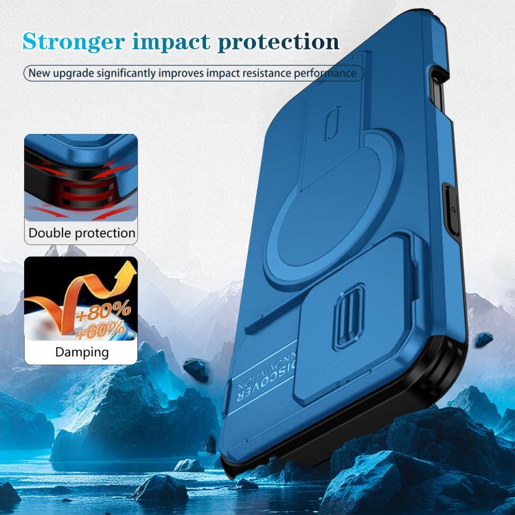 For iPhone 16 Pro Max Sliding Camshield MagSafe Holder Phone Case