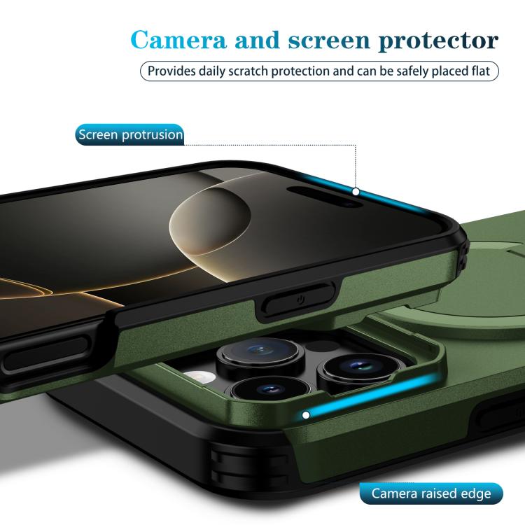 For iPhone 16 Pro Max Sliding Camshield MagSafe Holder Phone Case