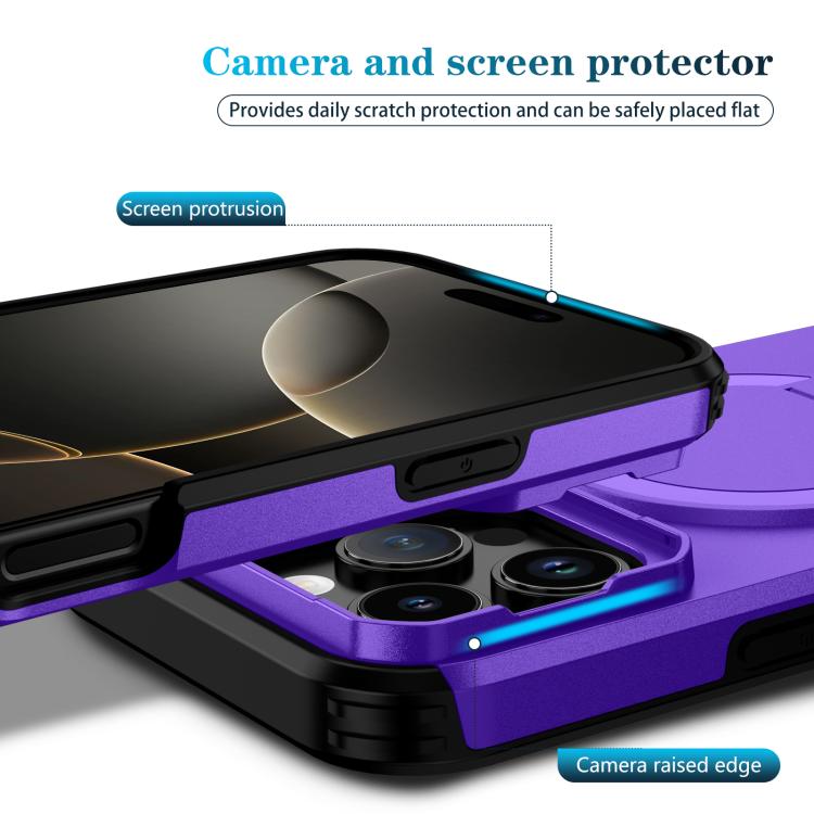 For iPhone 16 Pro Max Sliding Camshield MagSafe Holder Phone Case