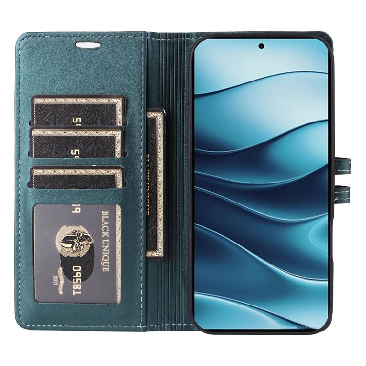 For Redmi Note 14 4G 163.25mm Stitched Magnetic Buckle Leather Phone Case