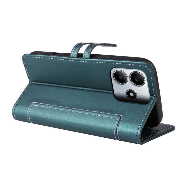 For Redmi Note 14 4G 163.25mm Stitched Magnetic Buckle Leather Phone Case