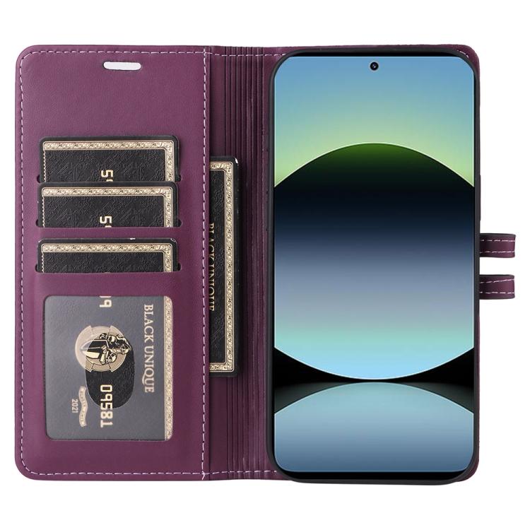 For Redmi Note 14 5G / Xiaomi Poco M7 Pro 5G Stitched Magnetic Buckle Leather Phone Case