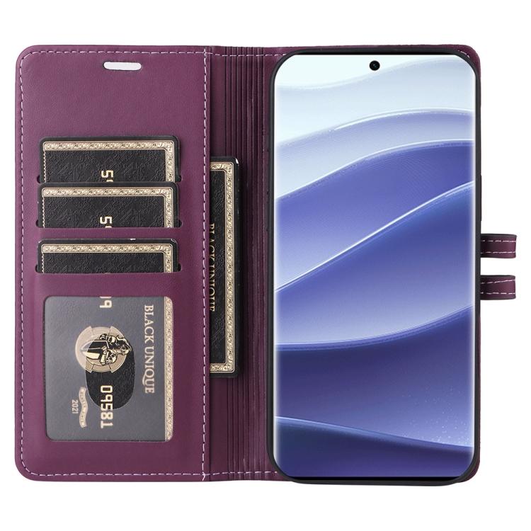 For Redmi Note 14 Pro 4G / 5G / Note 14 Pro+ 5G Stitched Magnetic Buckle Leather Phone Case