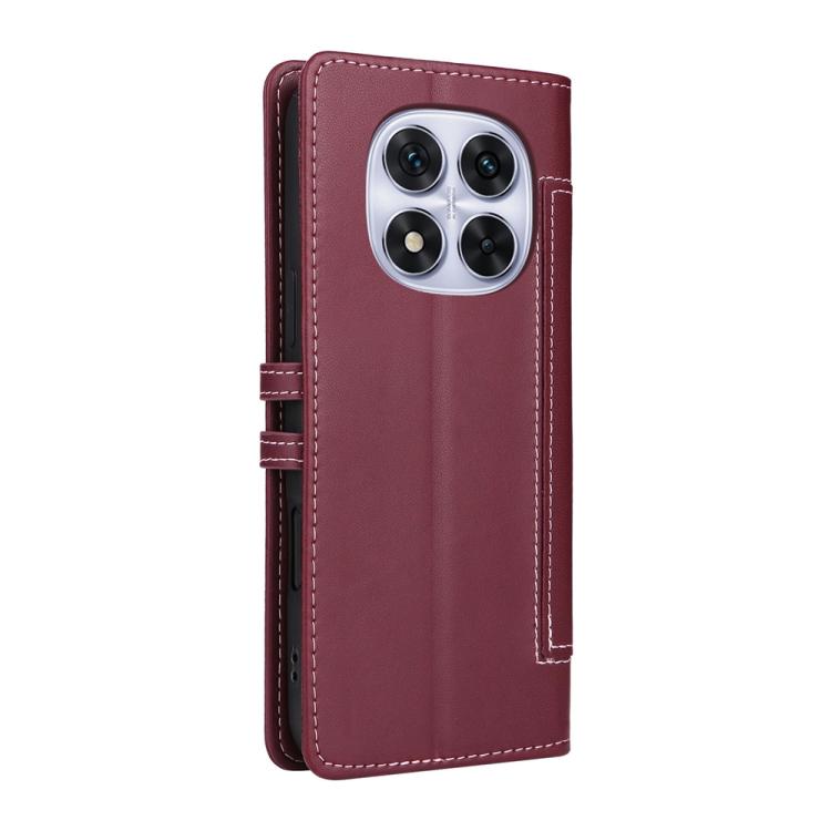 For Redmi Note 14 Pro 4G / 5G / Note 14 Pro+ 5G Stitched Magnetic Buckle Leather Phone Case