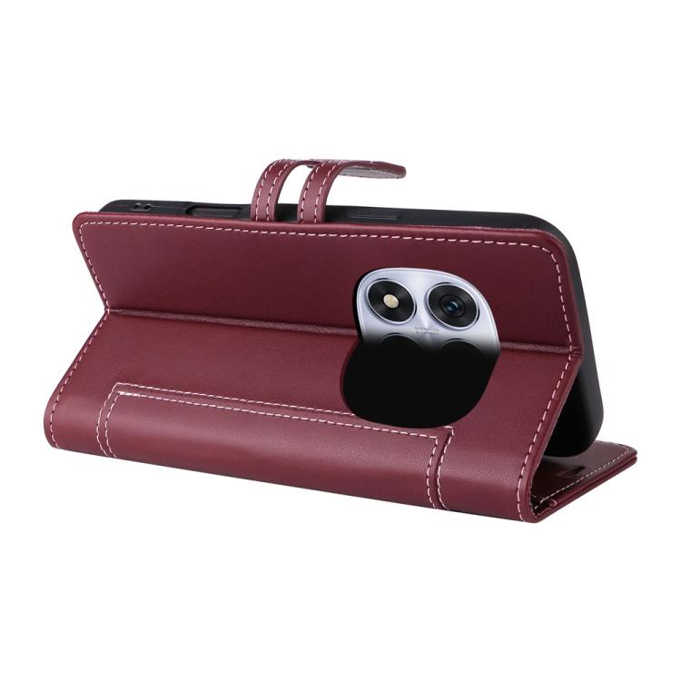 For Redmi Note 14 Pro 4G / 5G / Note 14 Pro+ 5G Stitched Magnetic Buckle Leather Phone Case