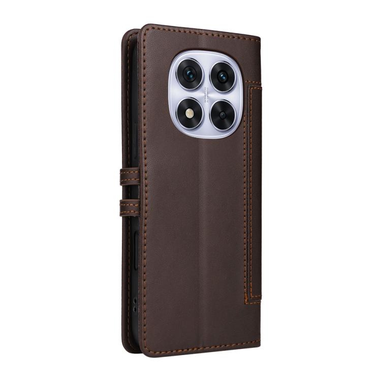 For Redmi Note 14 Pro 4G / 5G / Note 14 Pro+ 5G Stitched Magnetic Buckle Leather Phone Case