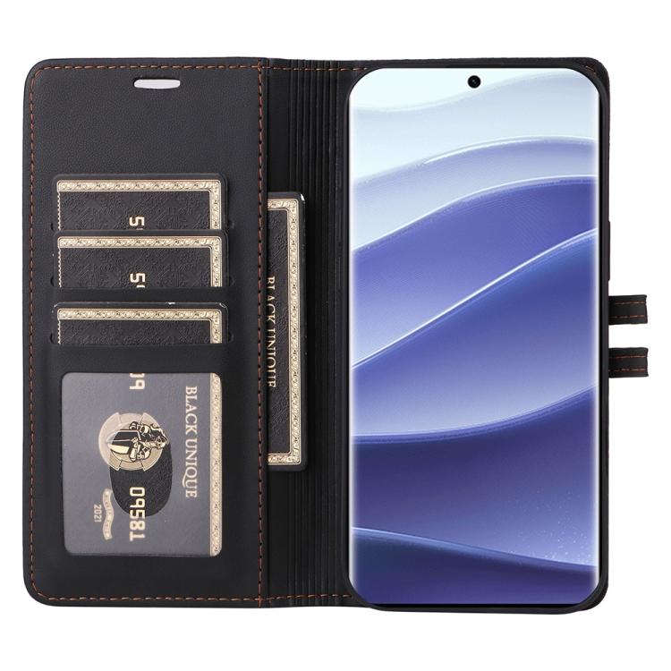 For Redmi Note 14 Pro 4G / 5G / Note 14 Pro+ 5G Stitched Magnetic Buckle Leather Phone Case