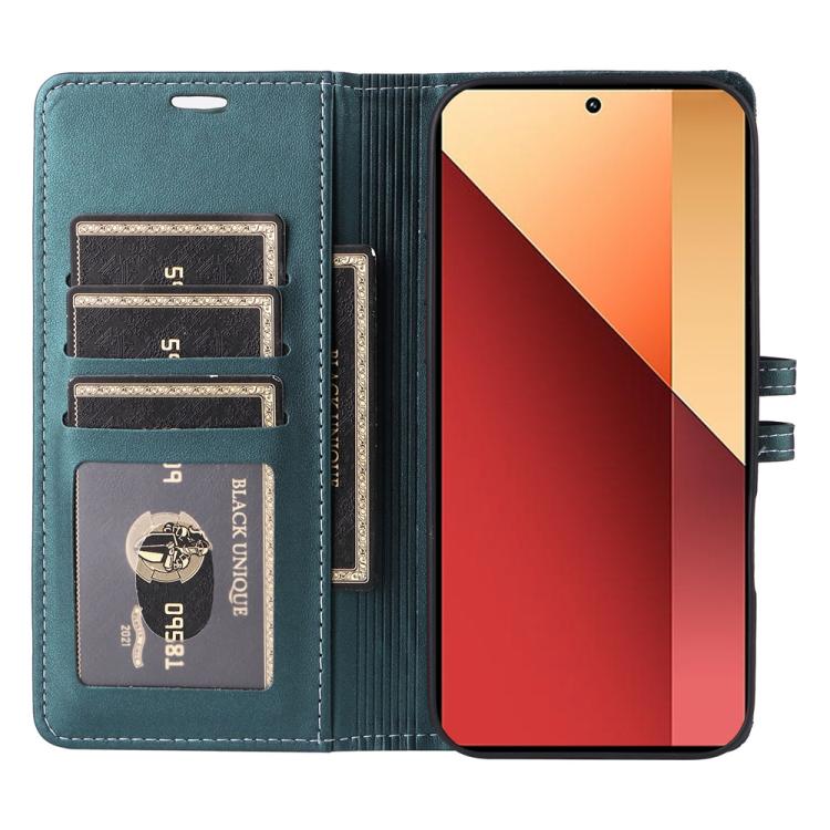 For Redmi Note 14S 4G / Note 13 Pro 4G Stitched Magnetic Buckle Leather Phone Case