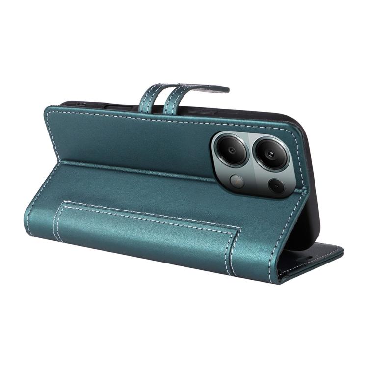 For Redmi Note 14S 4G / Note 13 Pro 4G Stitched Magnetic Buckle Leather Phone Case
