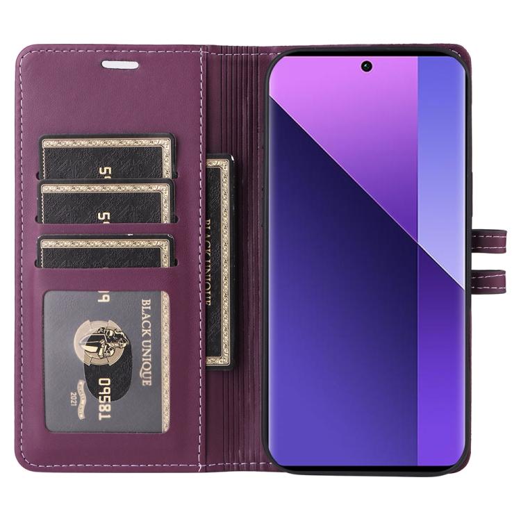 For Redmi Note 13 Pro+ Stitched Magnetic Buckle Leather Phone Case