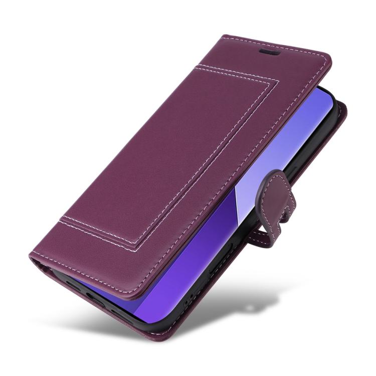 For Redmi Note 13 Pro+ Stitched Magnetic Buckle Leather Phone Case