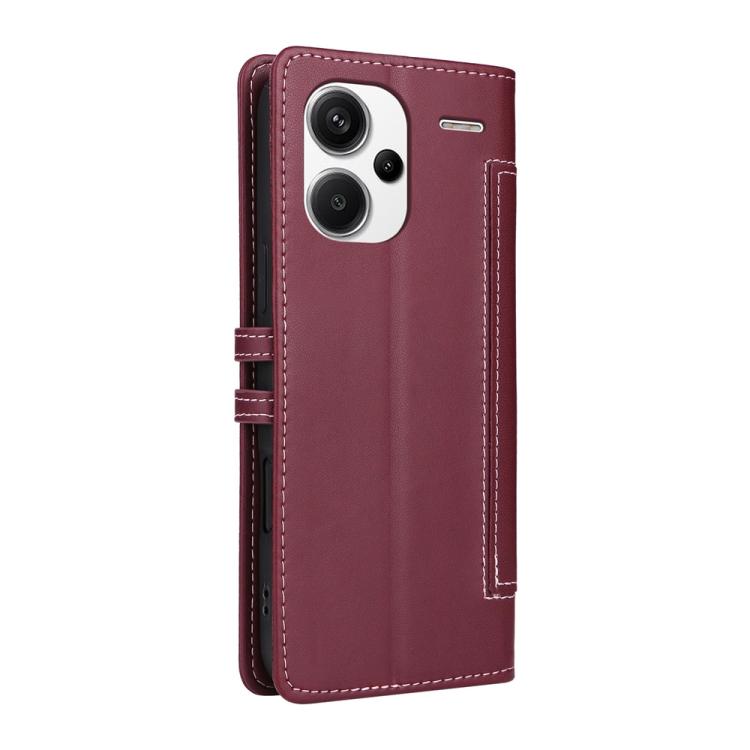 For Redmi Note 13 Pro+ Stitched Magnetic Buckle Leather Phone Case