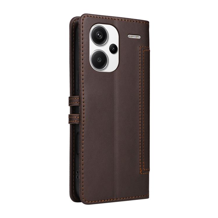 For Redmi Note 13 Pro+ Stitched Magnetic Buckle Leather Phone Case