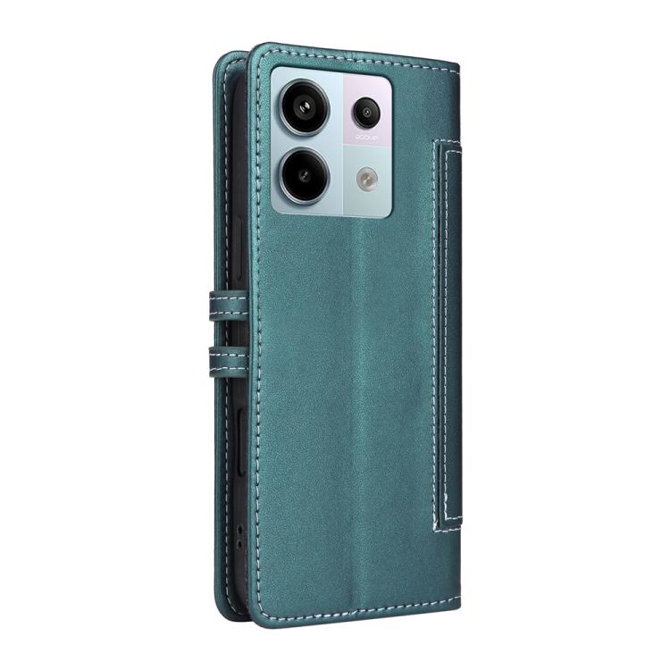For Redmi Note 13 Pro 5G / Xiaomi Poco X6 Stitched Magnetic Buckle Leather Phone Case