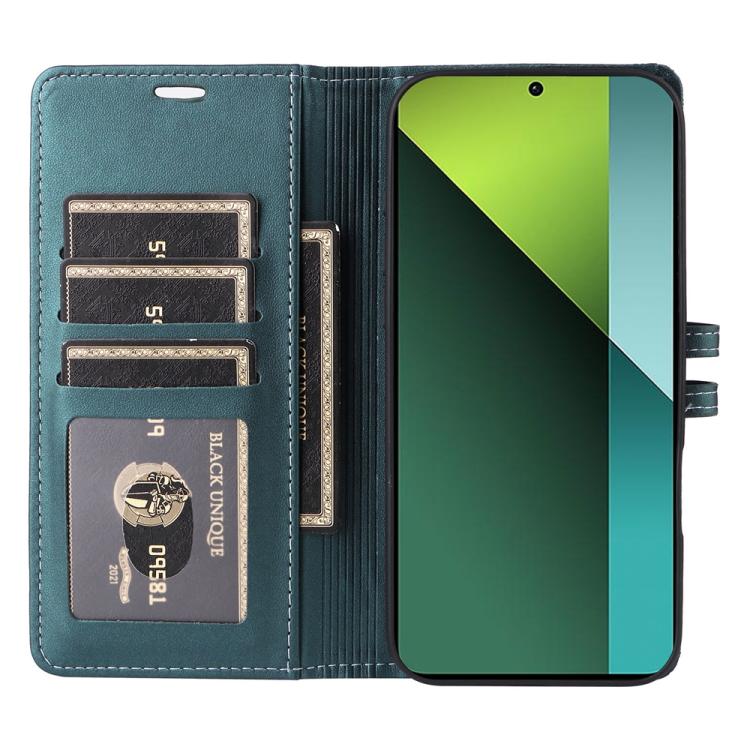 For Redmi Note 13 Pro 5G / Xiaomi Poco X6 Stitched Magnetic Buckle Leather Phone Case