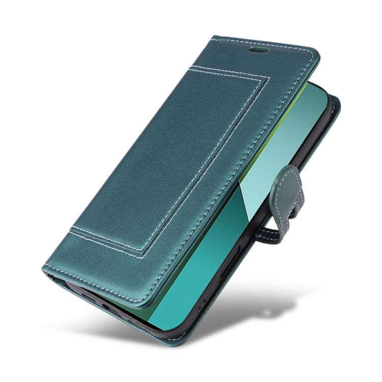For Redmi Note 13 Pro 5G / Xiaomi Poco X6 Stitched Magnetic Buckle Leather Phone Case