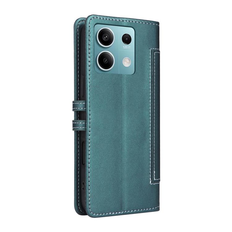 For Redmi Note 13 5G Stitched Magnetic Buckle Leather Phone Case