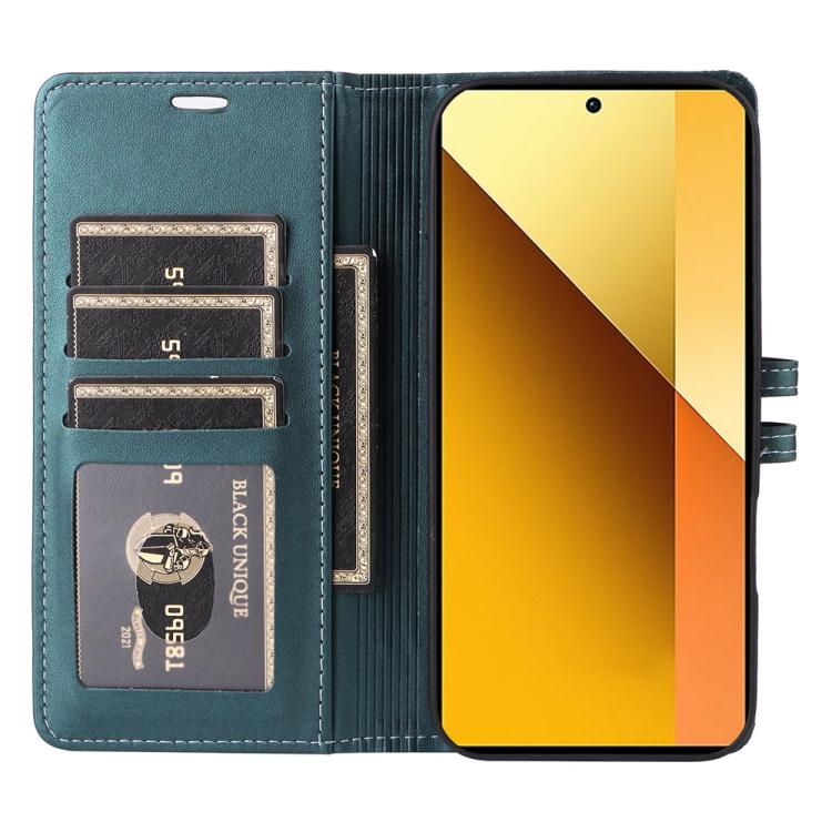 For Redmi Note 13 5G Stitched Magnetic Buckle Leather Phone Case