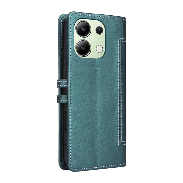 For Redmi Note 13 4G Stitched Magnetic Buckle Leather Phone Case