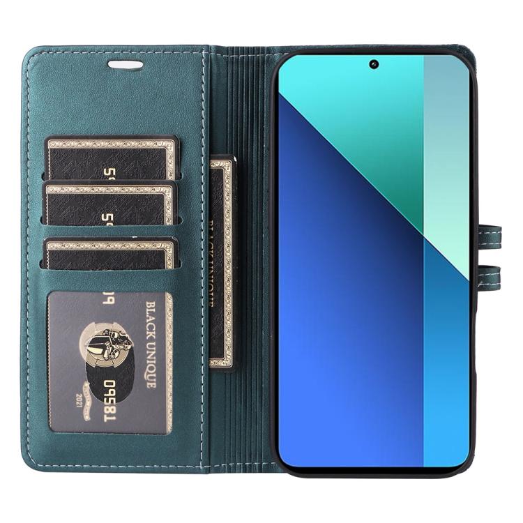 For Redmi Note 13 4G Stitched Magnetic Buckle Leather Phone Case