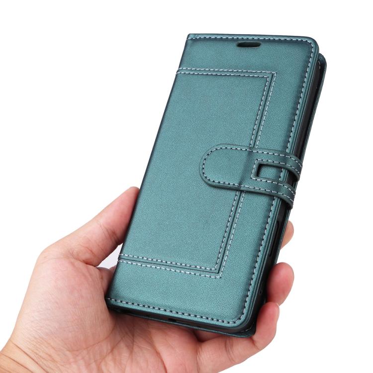 For Redmi Note 13 4G Stitched Magnetic Buckle Leather Phone Case