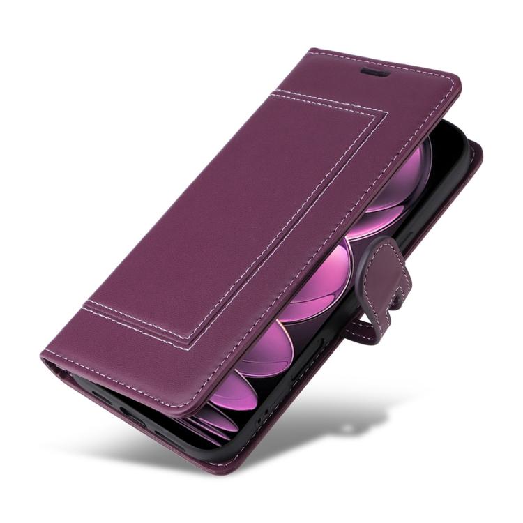 For Redmi Note 12 Pro+ Global / Note 12 Explorer Stitched Magnetic Buckle Leather Phone Case