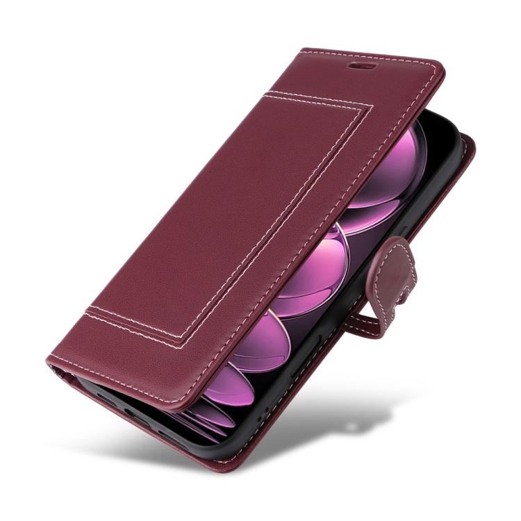 For Redmi Note 12 Pro+ Global / Note 12 Explorer Stitched Magnetic Buckle Leather Phone Case