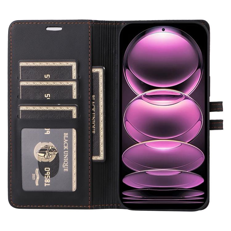 For Redmi Note 12 Pro+ Global / Note 12 Explorer Stitched Magnetic Buckle Leather Phone Case