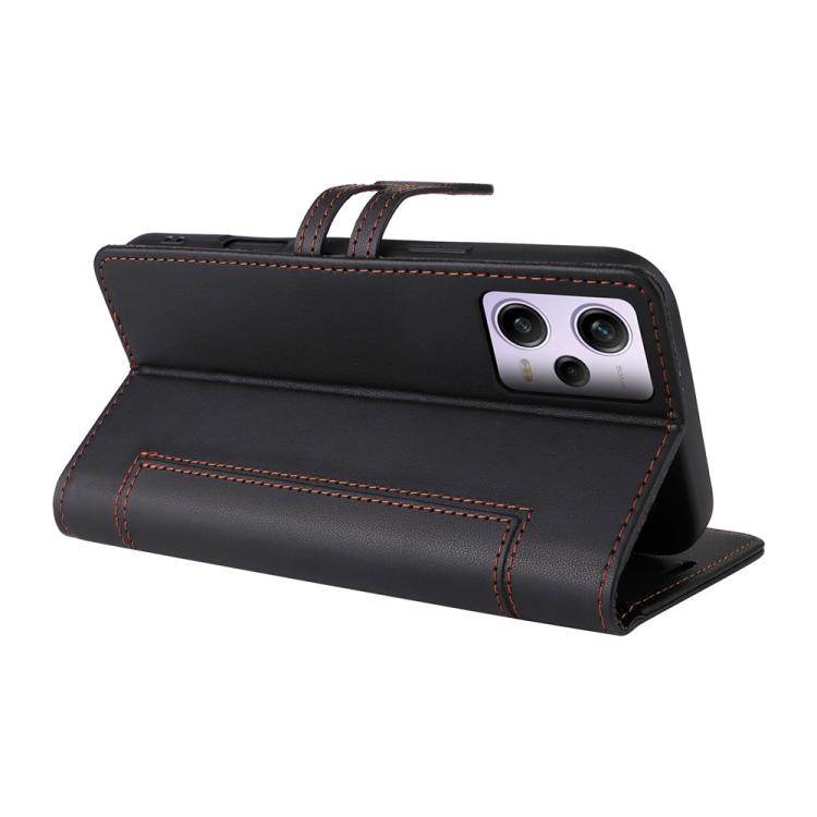 For Redmi Note 12 Pro+ Global / Note 12 Explorer Stitched Magnetic Buckle Leather Phone Case