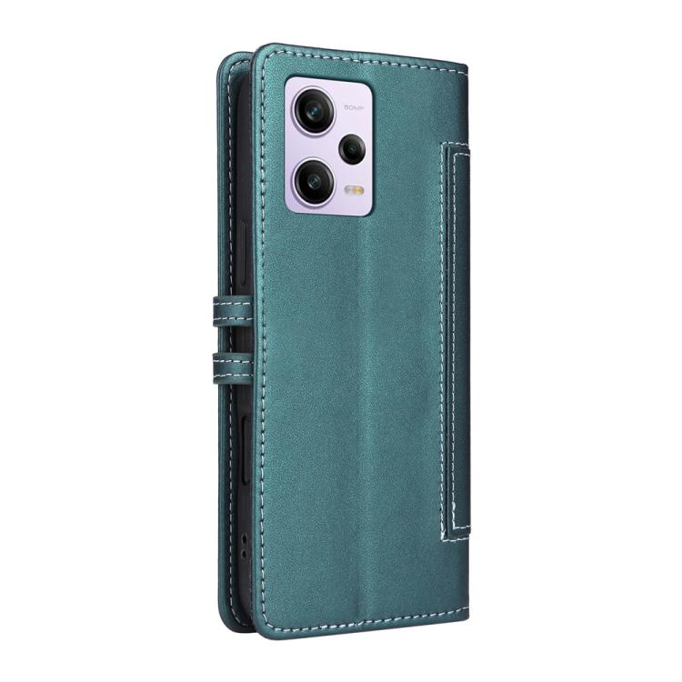 For Redmi Note 12 Pro 5G Global / Poco X5 Pro Stitched Magnetic Buckle Leather Phone Case