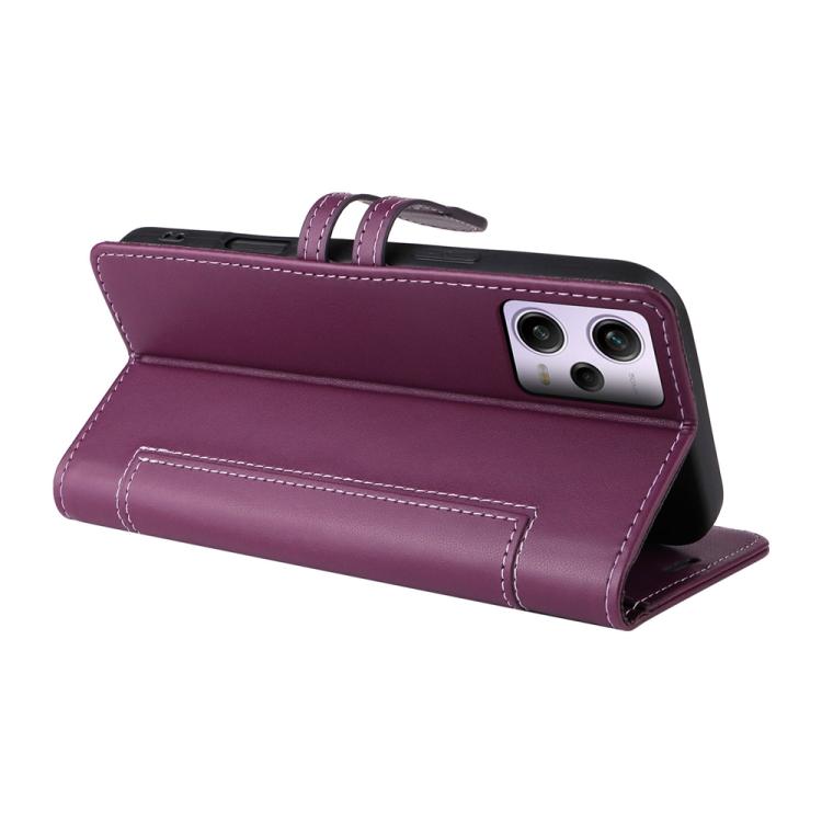 For Redmi Note 12 Pro 5G Global / Poco X5 Pro Stitched Magnetic Buckle Leather Phone Case
