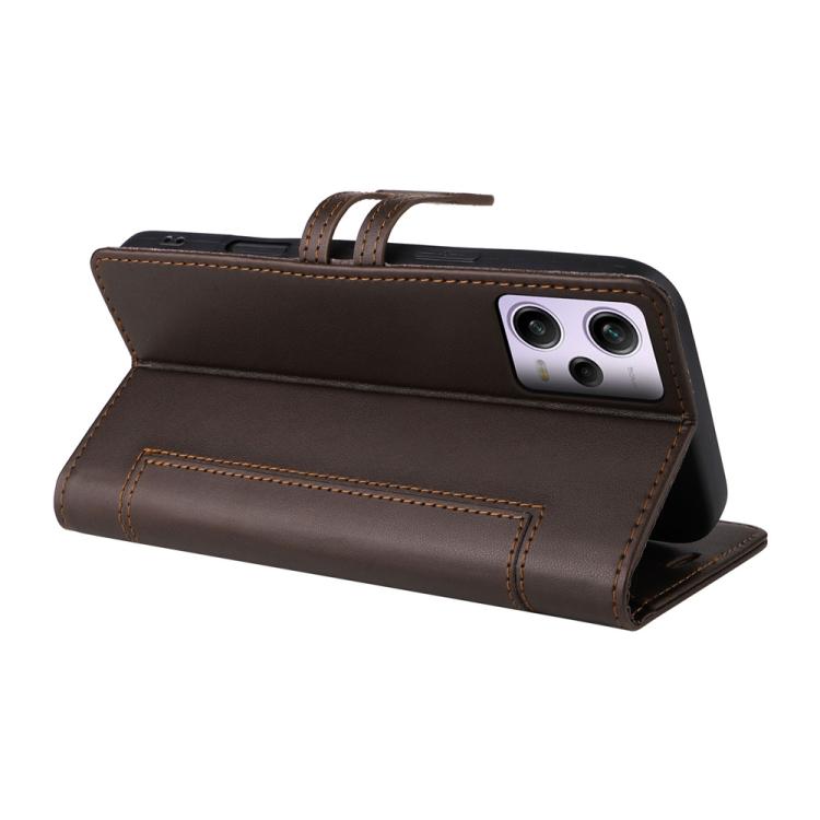 For Redmi Note 12 Pro 5G Global / Poco X5 Pro Stitched Magnetic Buckle Leather Phone Case