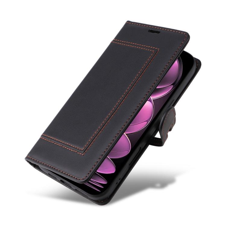 For Redmi Note 12 Pro 5G Global / Poco X5 Pro Stitched Magnetic Buckle Leather Phone Case
