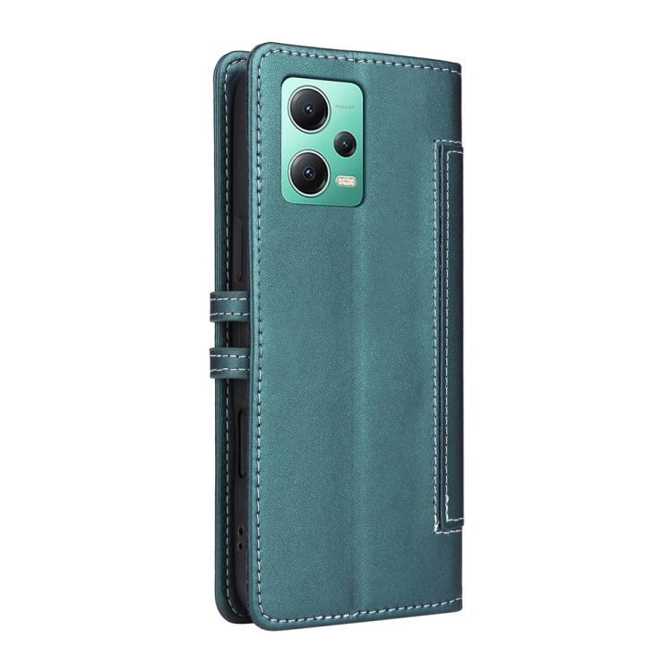 For Redmi Note 12 5G Global / Note 12R Pro Stitched Magnetic Buckle Leather Phone Case