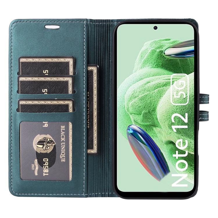 For Redmi Note 12 5G Global / Note 12R Pro Stitched Magnetic Buckle Leather Phone Case
