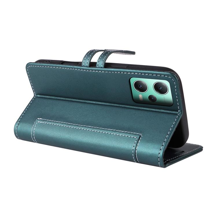 For Redmi Note 12 5G Global / Note 12R Pro Stitched Magnetic Buckle Leather Phone Case