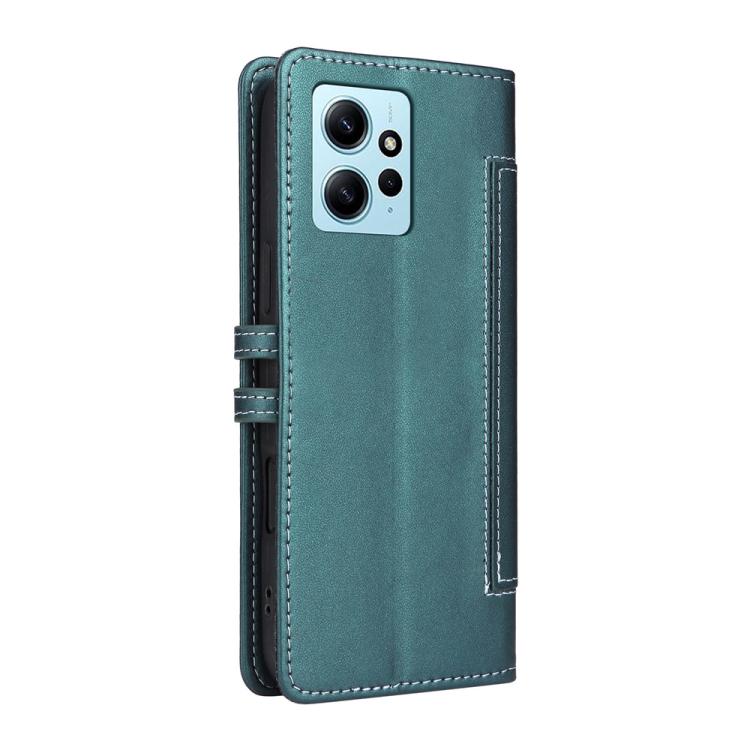 For Redmi Note 12 4G Global Stitched Magnetic Buckle Leather Phone Case