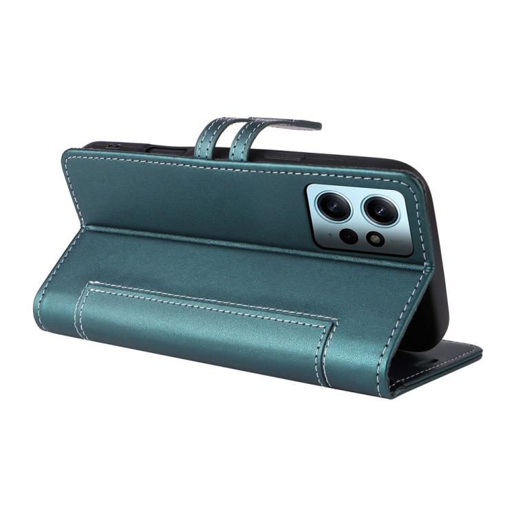 For Redmi Note 12 4G Global Stitched Magnetic Buckle Leather Phone Case