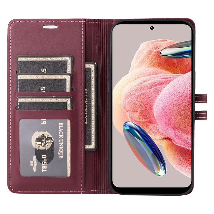For Redmi Note 12 4G Global Stitched Magnetic Buckle Leather Phone Case
