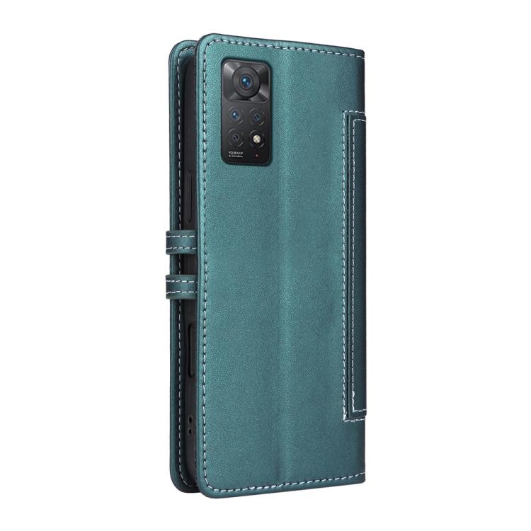 For Redmi Note 11 Pro Global / Note 11E Pro Stitched Magnetic Buckle Leather Phone Case