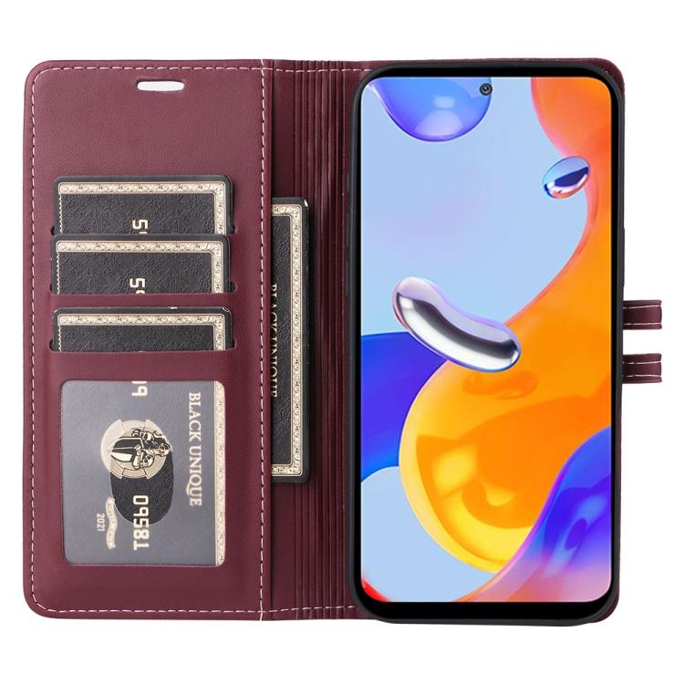 For Redmi Note 11 Pro Global / Note 11E Pro Stitched Magnetic Buckle Leather Phone Case