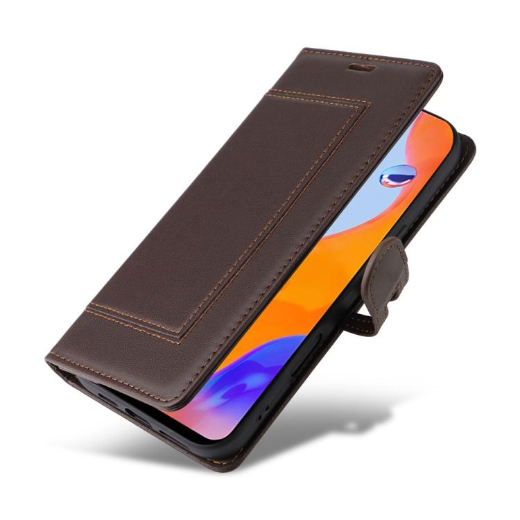 For Redmi Note 11 Pro Global / Note 11E Pro Stitched Magnetic Buckle Leather Phone Case