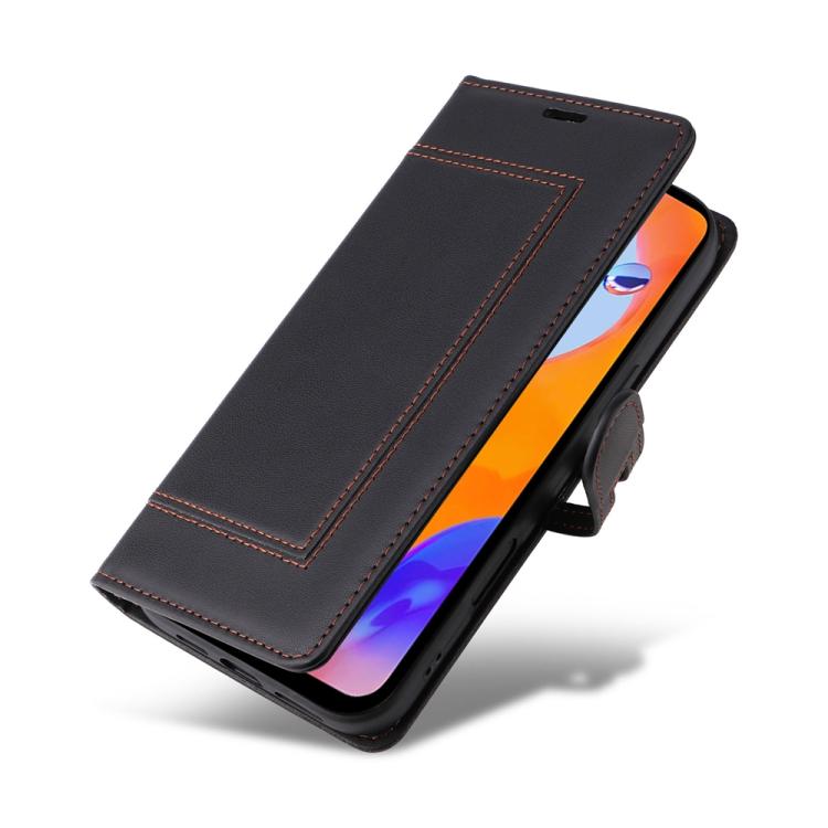 For Redmi Note 11 Pro Global / Note 11E Pro Stitched Magnetic Buckle Leather Phone Case