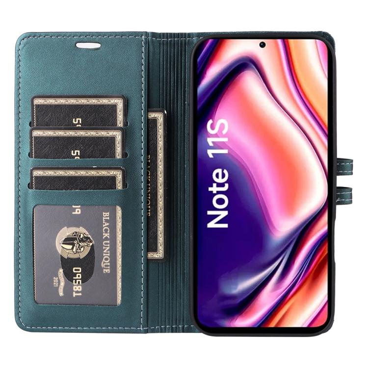 For Redmi Note 11 Global / Note 11S / Note 12S Stitched Magnetic Buckle Leather Phone Case