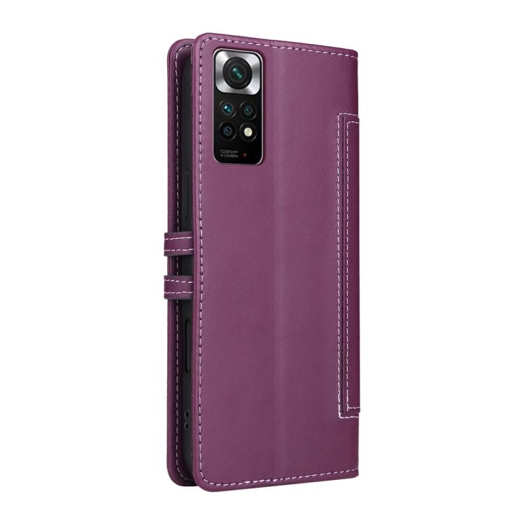 For Redmi Note 11 Global / Note 11S / Note 12S Stitched Magnetic Buckle Leather Phone Case