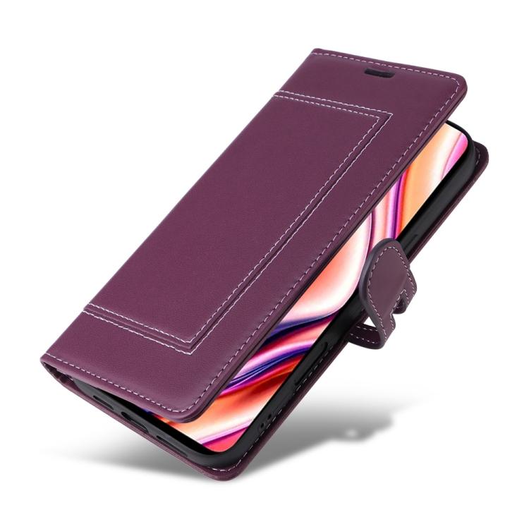 For Redmi Note 11 Global / Note 11S / Note 12S Stitched Magnetic Buckle Leather Phone Case