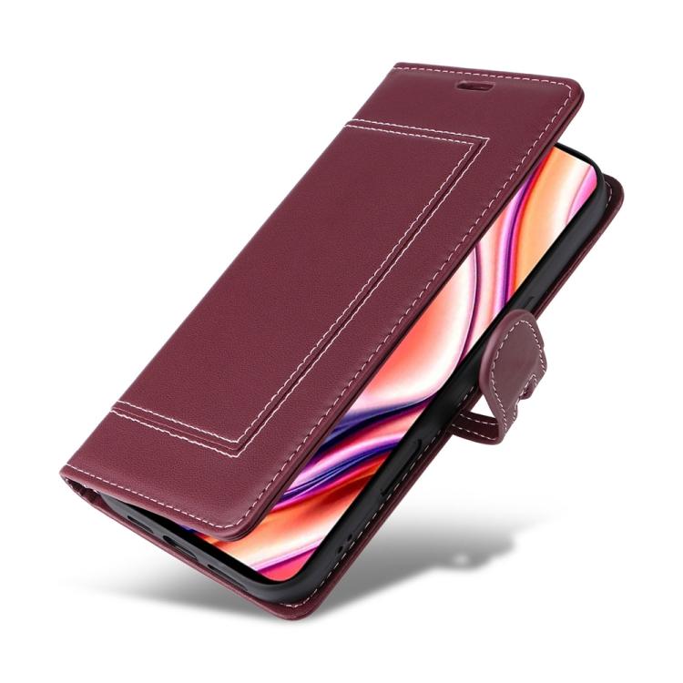 For Redmi Note 11 Global / Note 11S / Note 12S Stitched Magnetic Buckle Leather Phone Case
