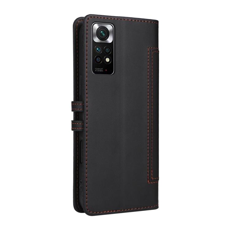 For Redmi Note 11 Global / Note 11S / Note 12S Stitched Magnetic Buckle Leather Phone Case
